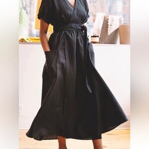 Mara Hoffman linen wrap dress